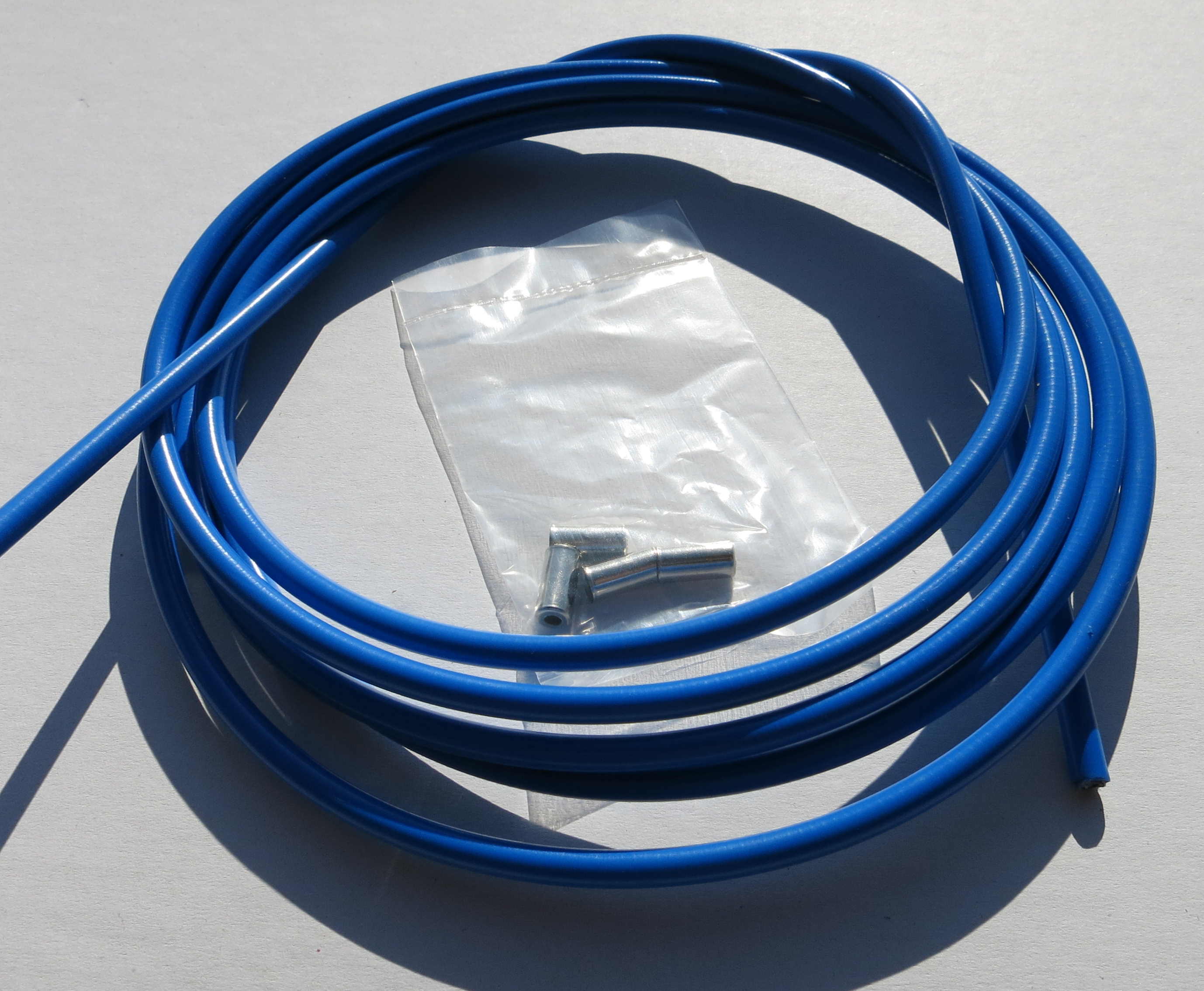 Gaine De Câble De Frein Chromée 2,5 M Pour Vélo (fixie, VTT, BMX, Ville) - Neuve